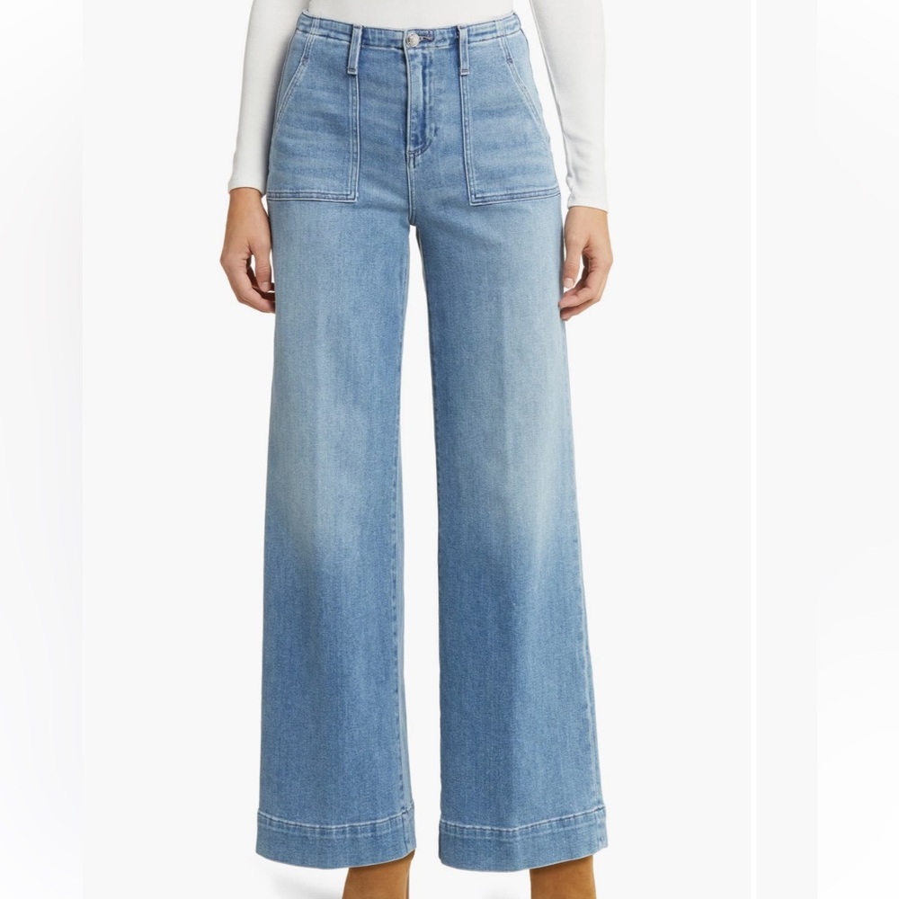 LE JEAN High Waist Utility Wide Leg Jeans Size 29